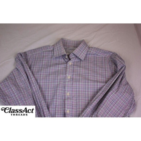 Charles Tyrwhitt Men’s Dress Shirt Classic Fit Blue Green Check 16 - 35 - Picture 2 of 9